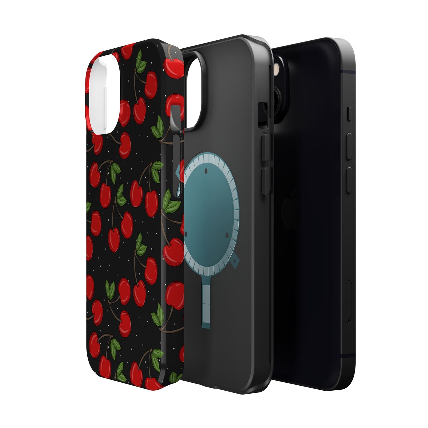 Cherry Pattern Magnetic Impact-Resistant Phone Case