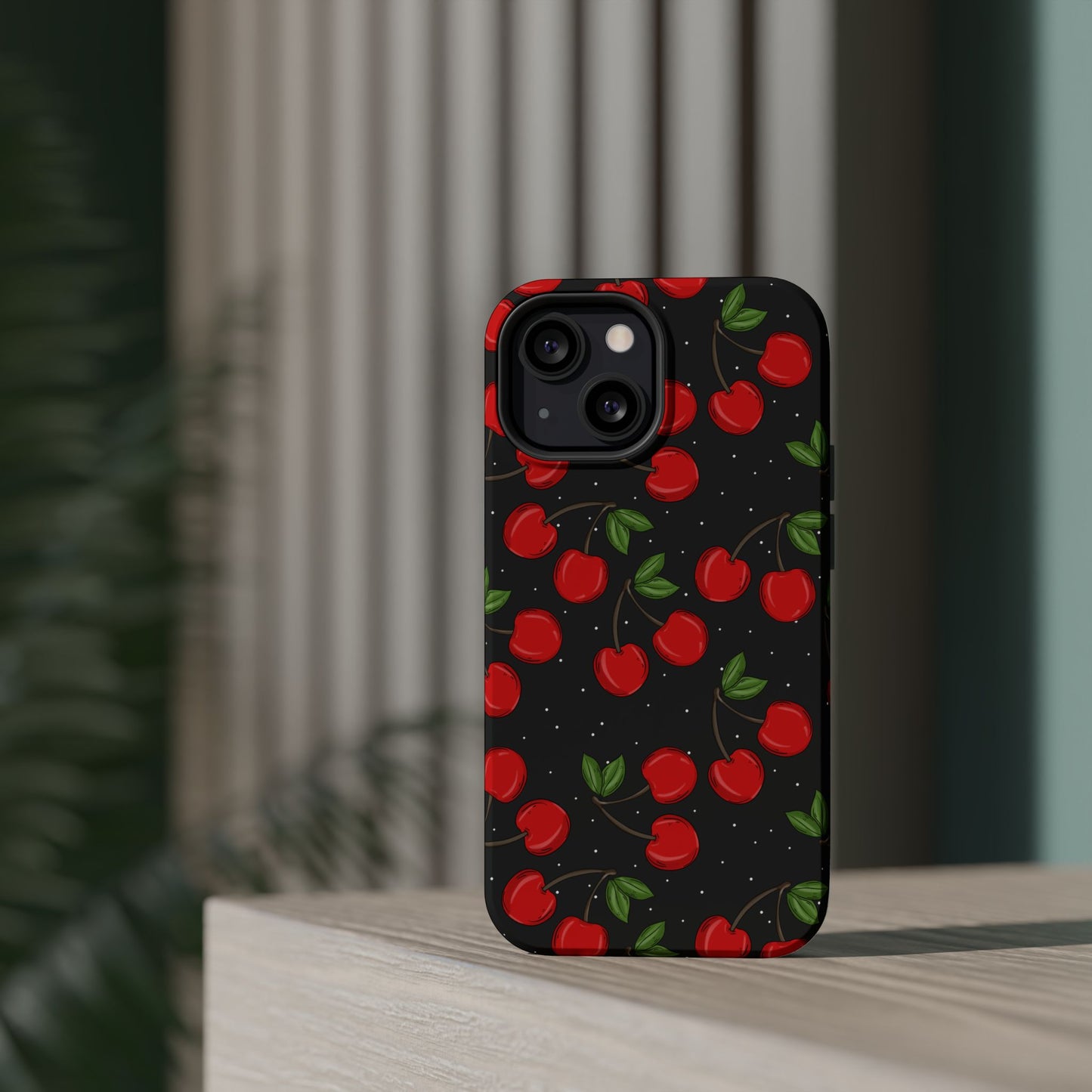 Cherry Pattern Magnetic Impact-Resistant Phone Case
