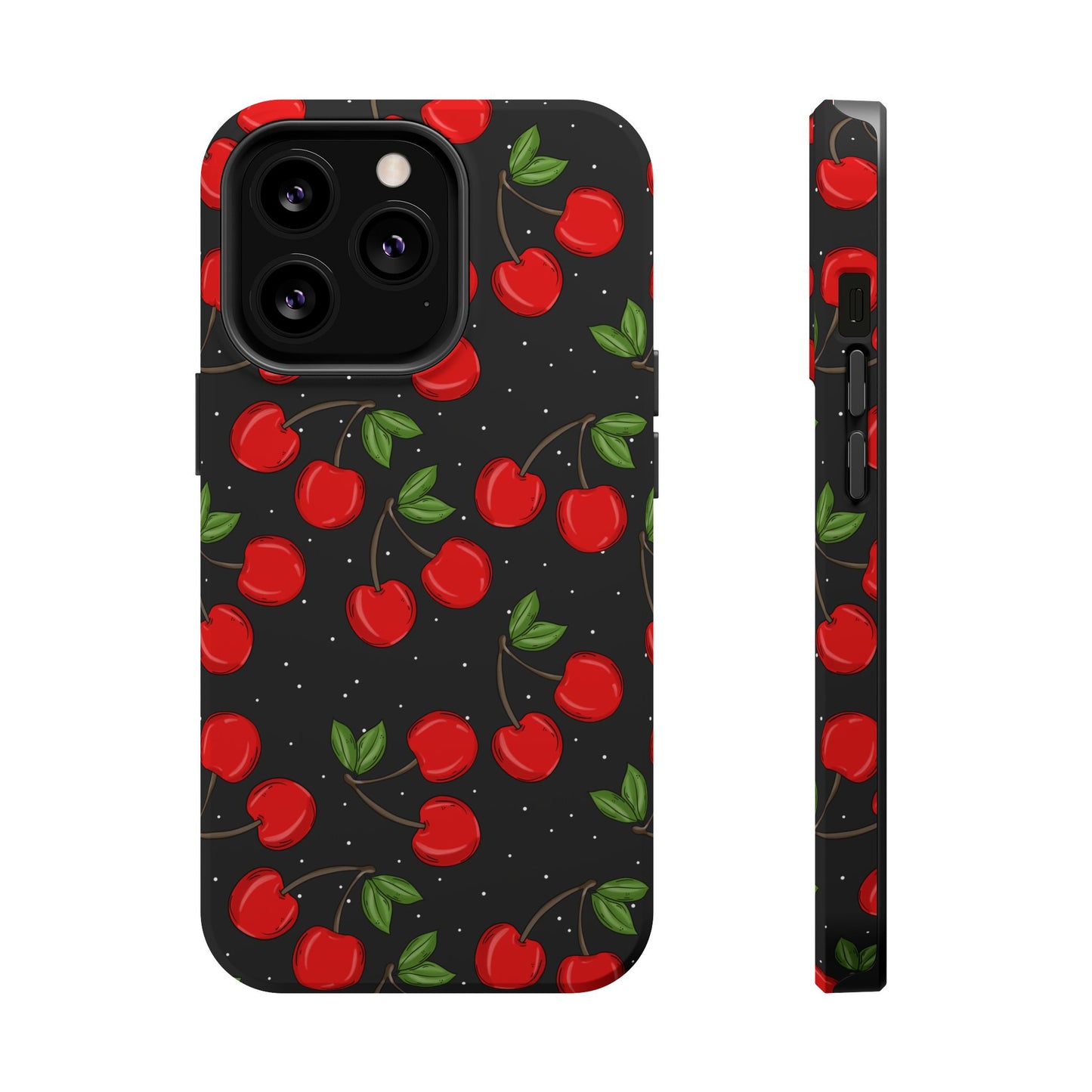 Cherry Pattern Magnetic Impact-Resistant Phone Case