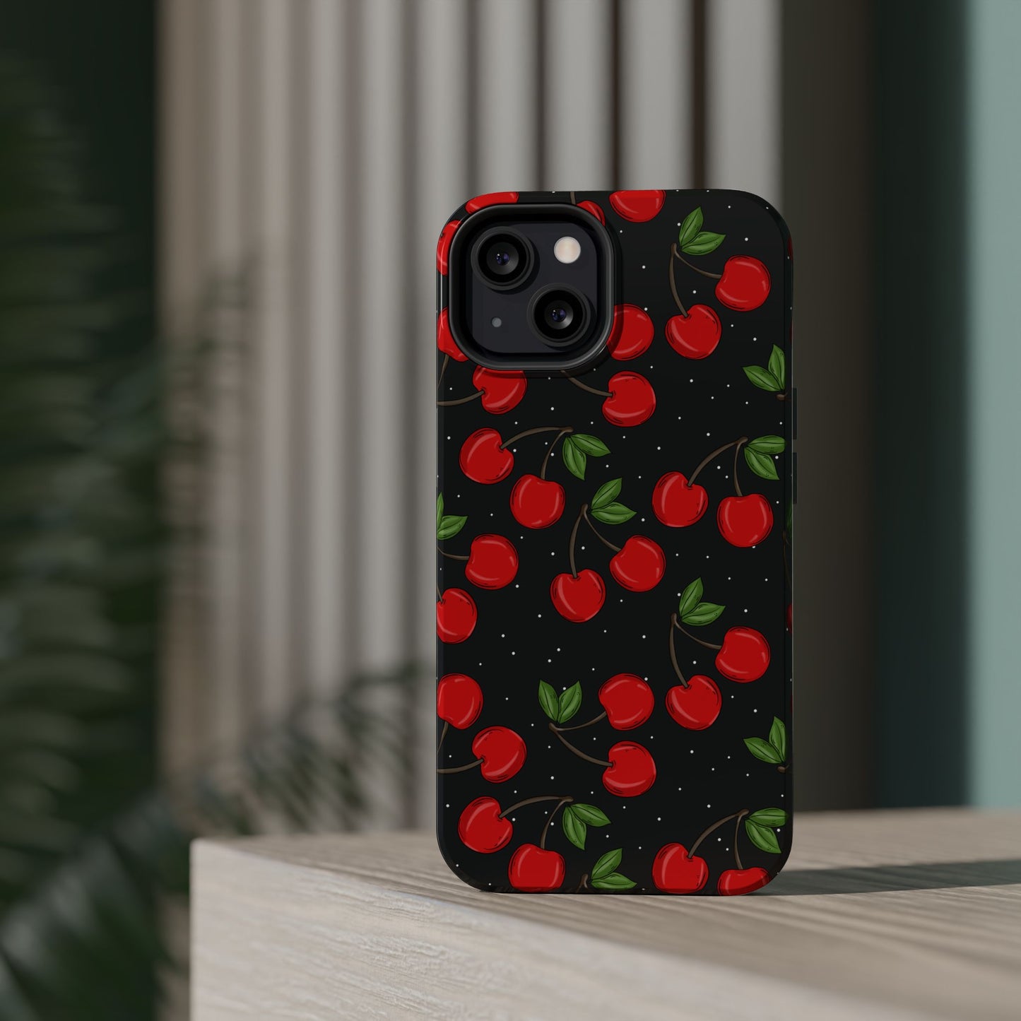 Cherry Pattern Magnetic Impact-Resistant Phone Case
