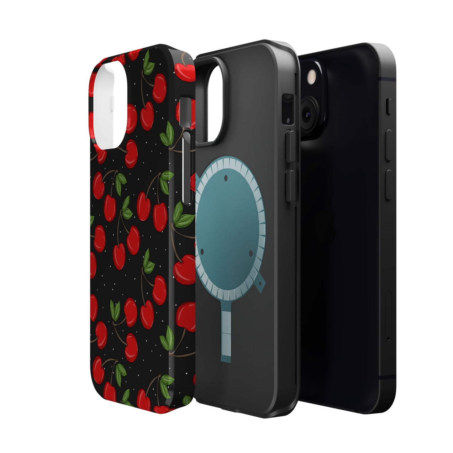 Cherry Pattern Magnetic Impact-Resistant Phone Case