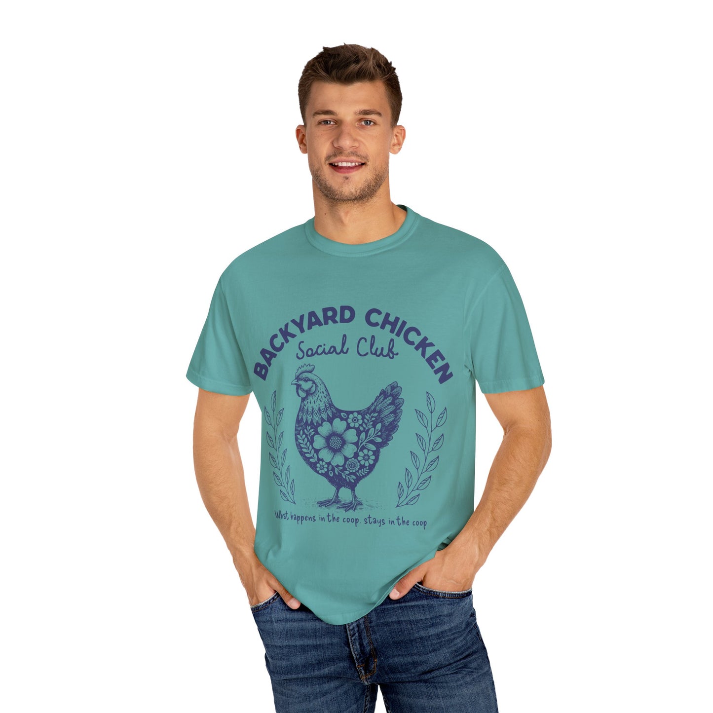 Backyard Chicken Social Club T-shirt, Funny Tee for Chicken Lovers, Cute Farm Apparel, Gift for Bird Enthusiasts, Perfect for Summer