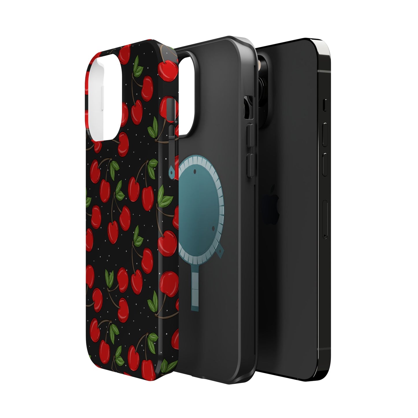 Cherry Pattern Magnetic Impact-Resistant Phone Case