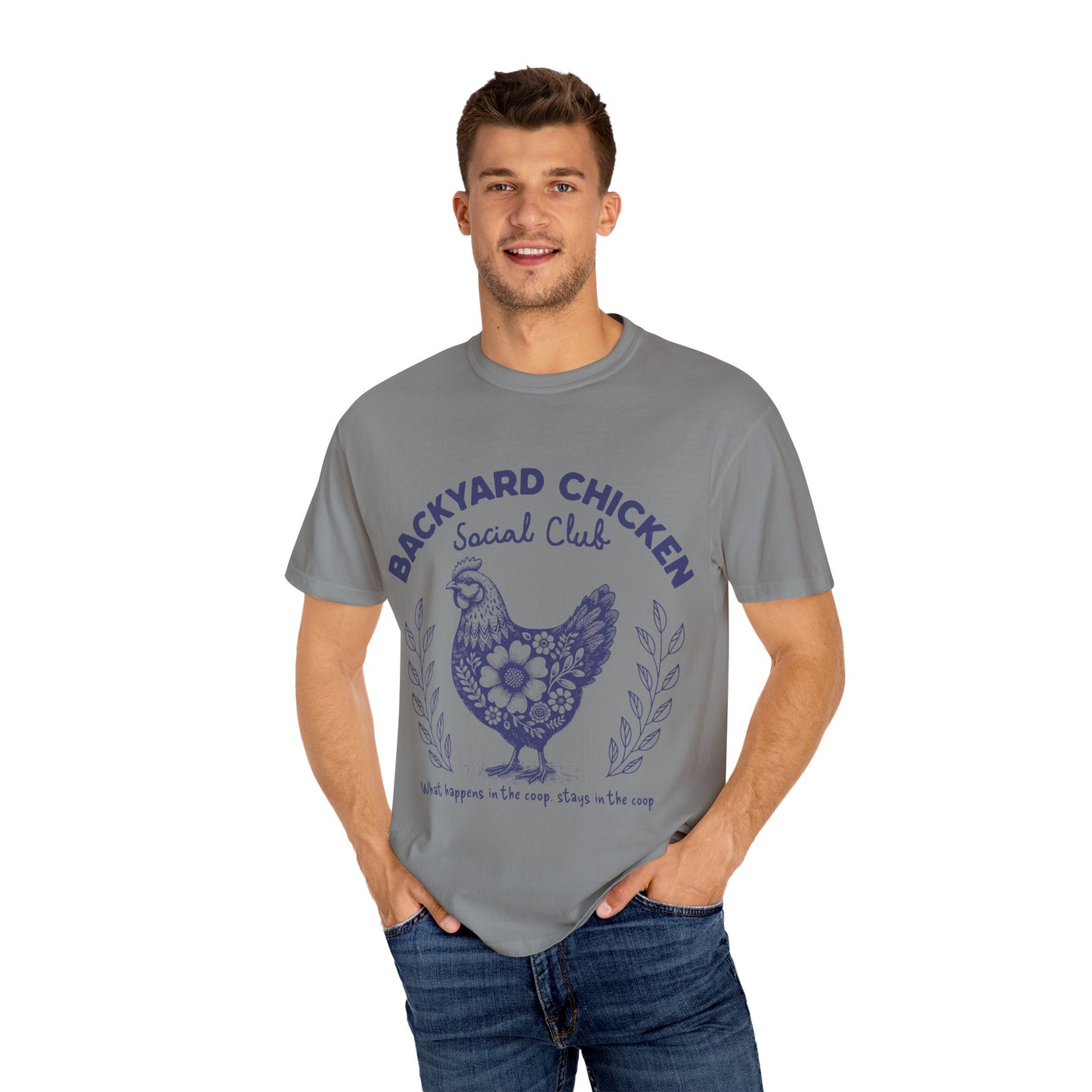Backyard Chicken Social Club T-shirt, Funny Tee for Chicken Lovers, Cute Farm Apparel, Gift for Bird Enthusiasts, Perfect for Summer