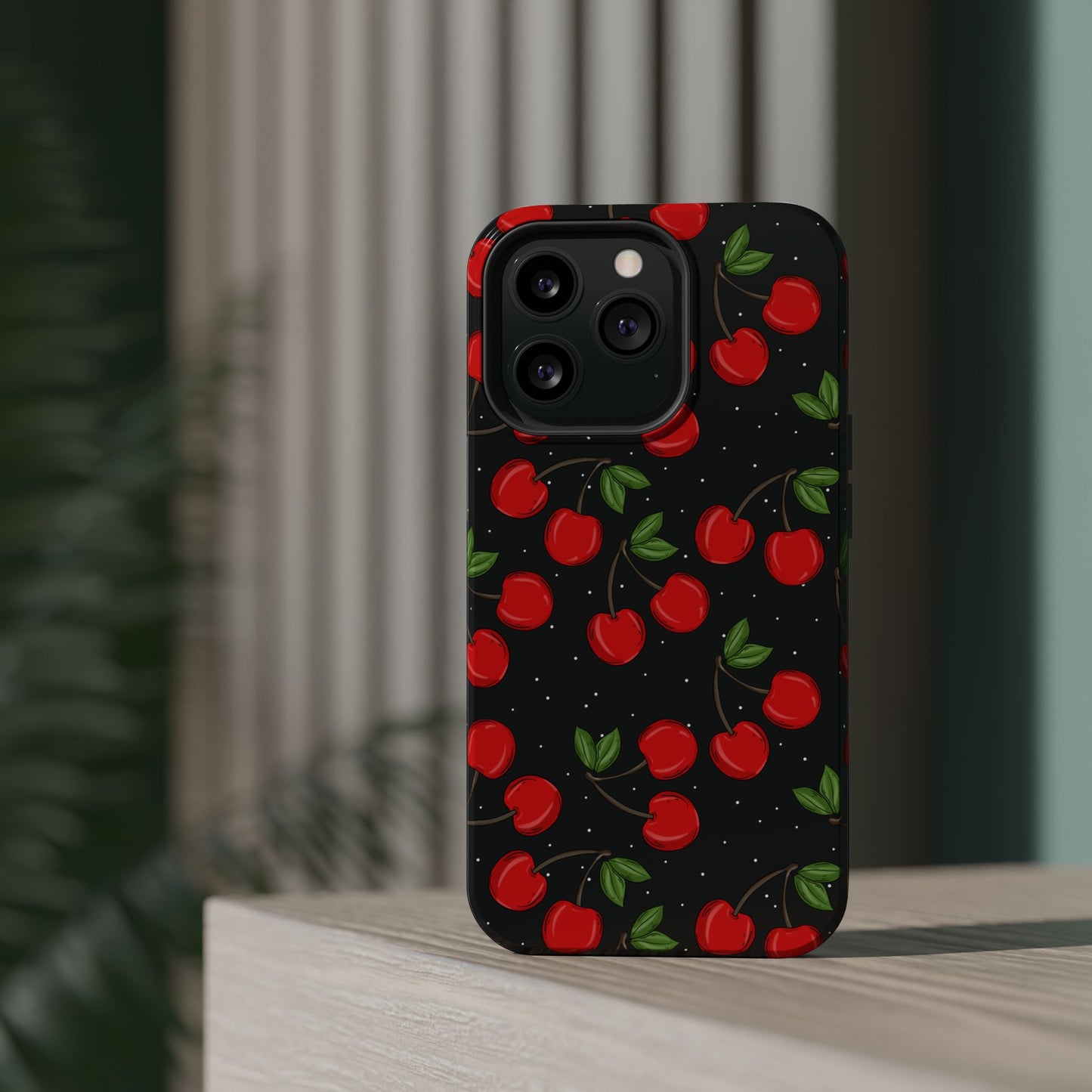 Cherry Pattern Magnetic Impact-Resistant Phone Case