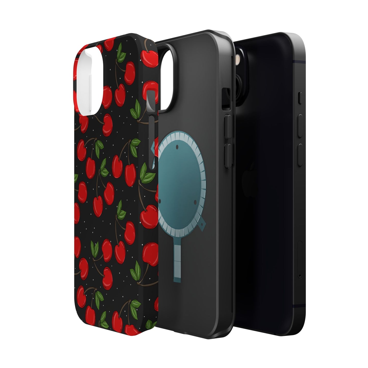 Cherry Pattern Magnetic Impact-Resistant Phone Case
