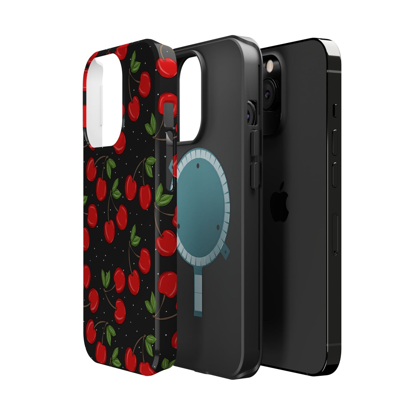 Cherry Pattern Magnetic Impact-Resistant Phone Case