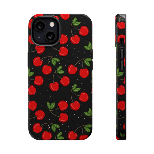 Cherry Pattern Magnetic Impact-Resistant Phone Case