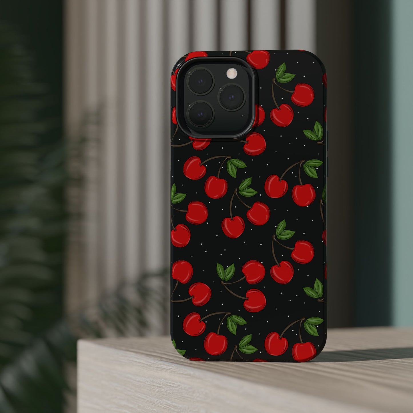 Cherry Pattern Magnetic Impact-Resistant Phone Case