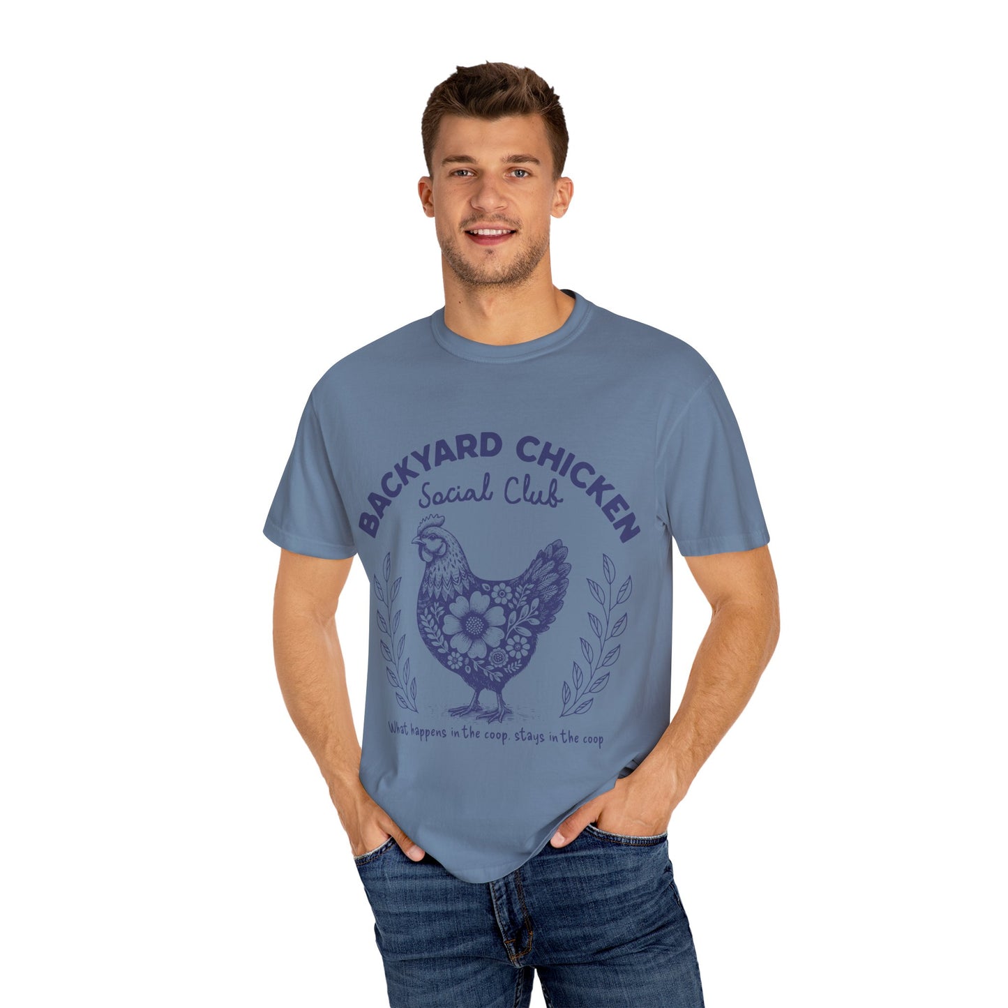 Backyard Chicken Social Club T-shirt, Funny Tee for Chicken Lovers, Cute Farm Apparel, Gift for Bird Enthusiasts, Perfect for Summer