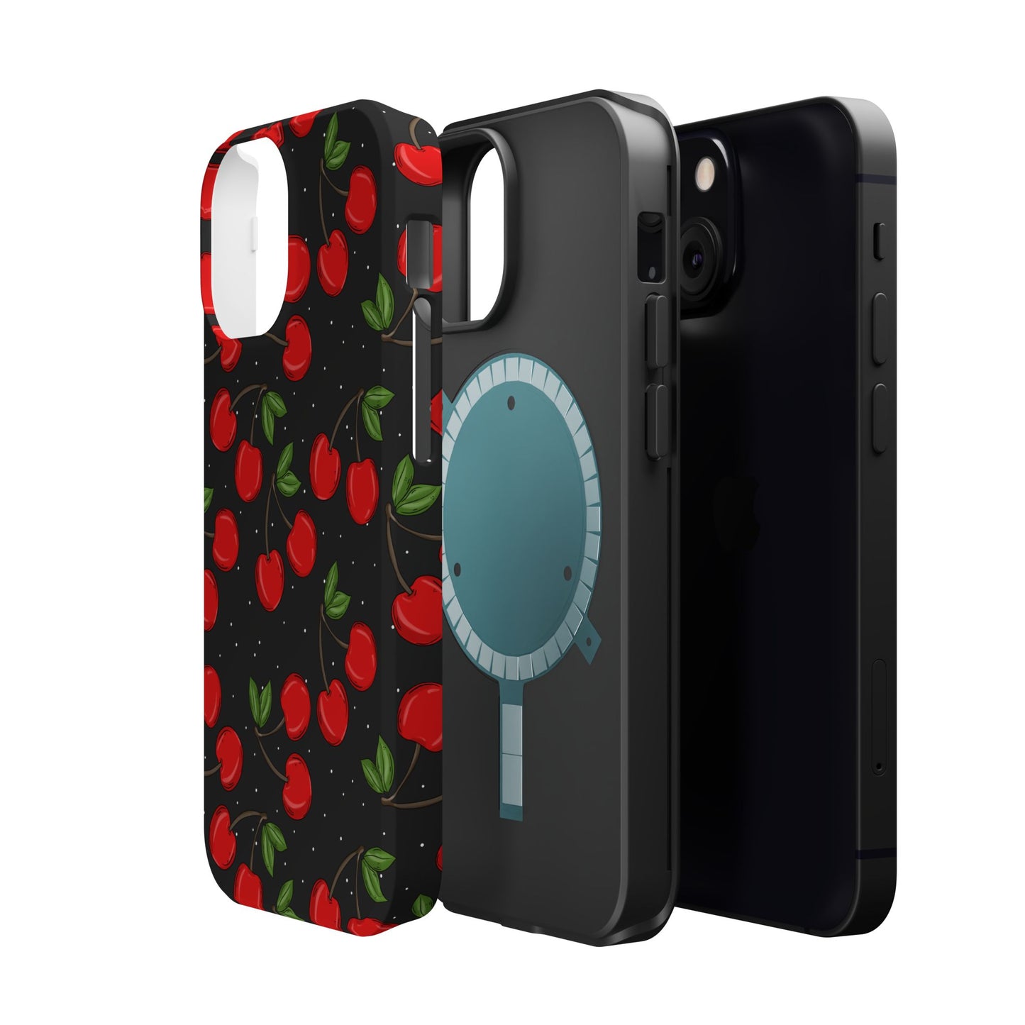Cherry Pattern Magnetic Impact-Resistant Phone Case