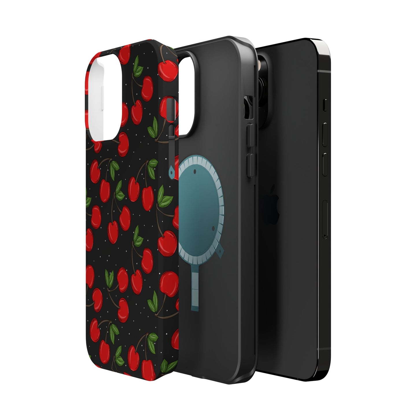Cherry Pattern Magnetic Impact-Resistant Phone Case