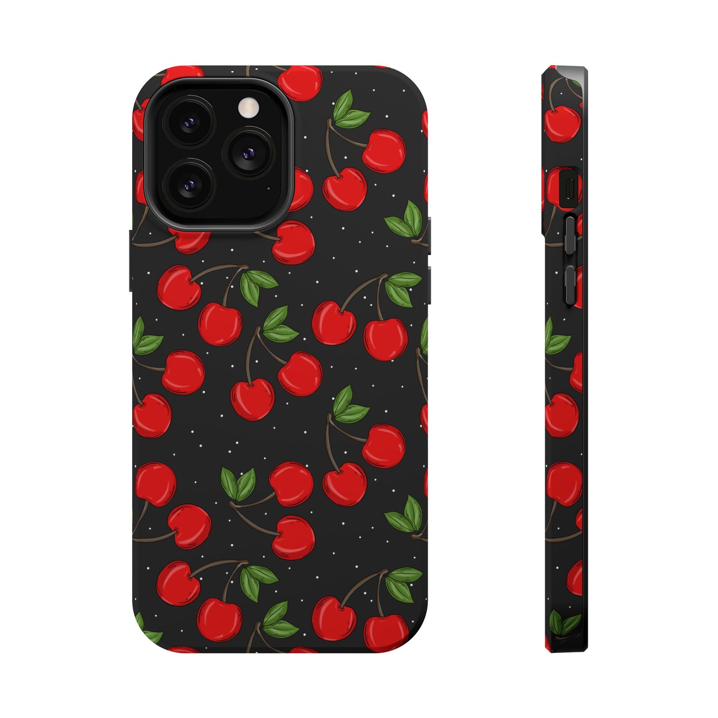 Cherry Pattern Magnetic Impact-Resistant Phone Case