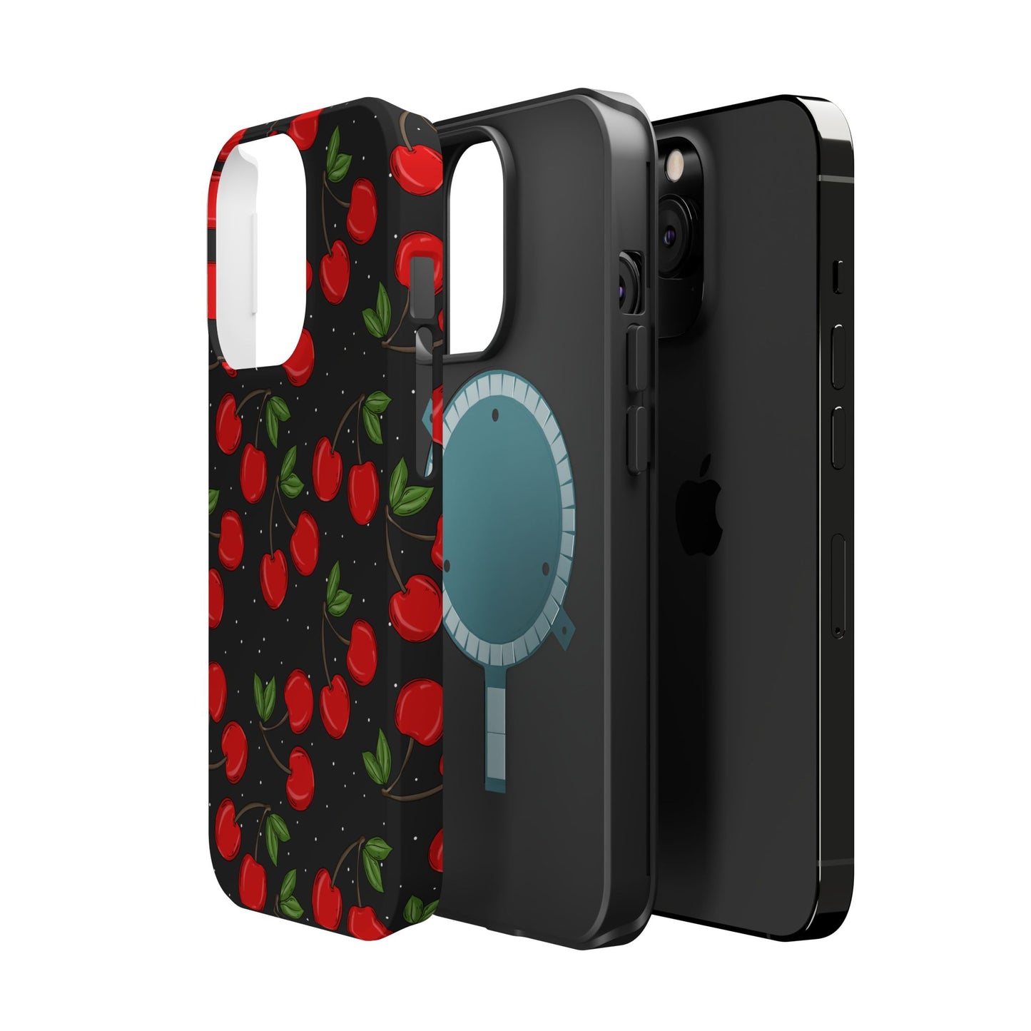 Cherry Pattern Magnetic Impact-Resistant Phone Case